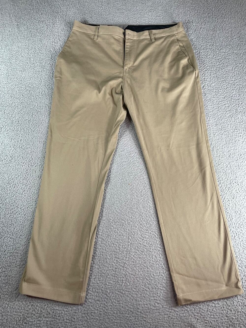 Volcom Frickin Modern Tech Stretch Pants Men's Size 38 Khaki Travel Chino